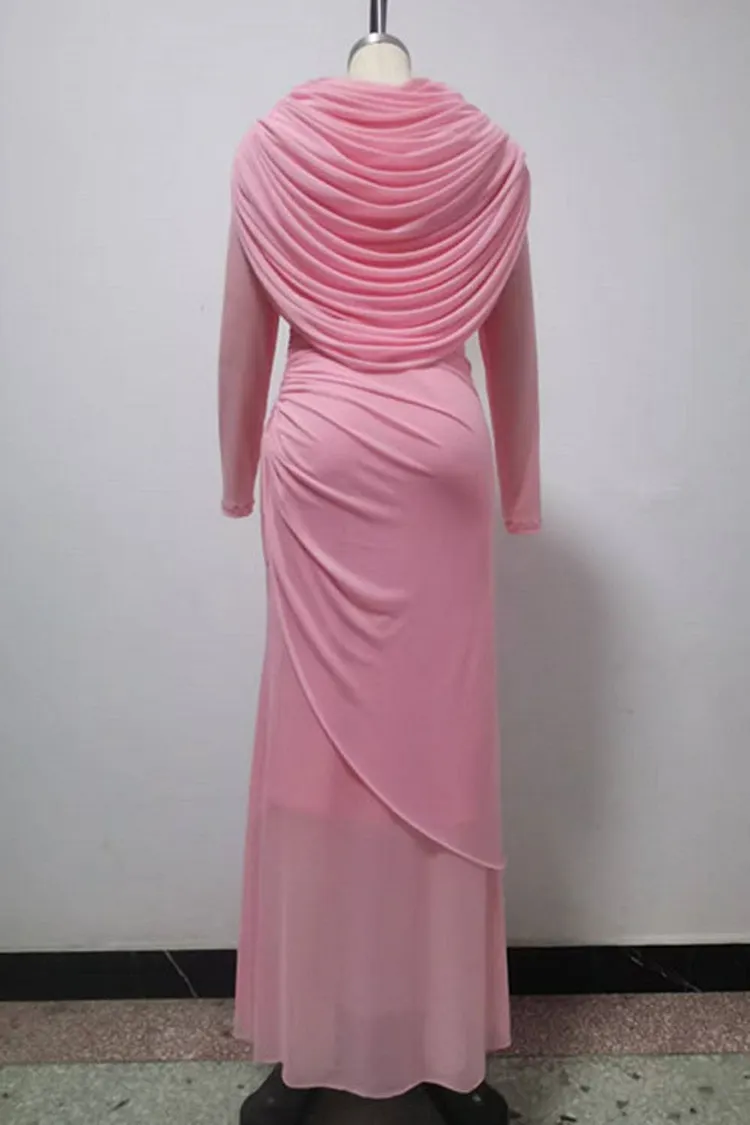 norma kamali off shoulder fishtail dress Norma Kamali Tara Shirred Front Fishtail Gown main image 1