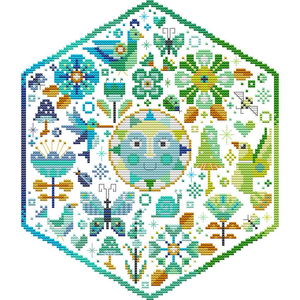 

Sunshine Life - 14CT Stamped Cross Stitch - 27x30cm, 501 Original