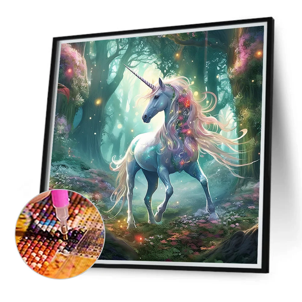 Diamond Painting - Full Round Drill - Unicorn(Canvas|40*40cm)