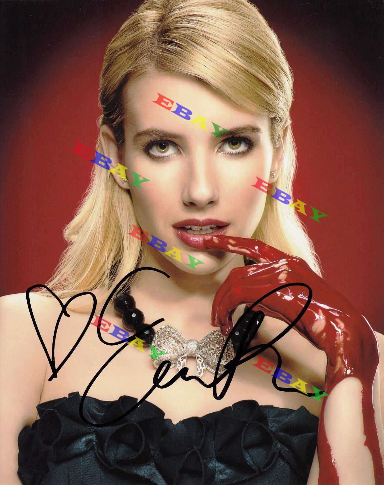 EMMA-ROBERTS AMERICAN-HORROR-SCREAM Autographed Signed 8x10 Photo Poster painting Reprint