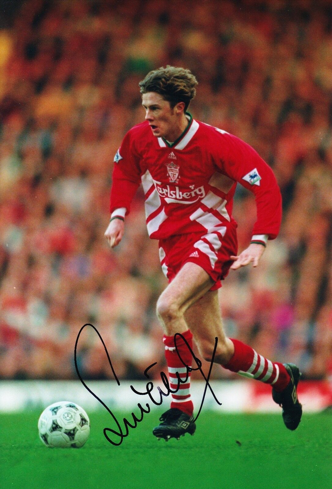 Steve McManaman Signed 12X8 Photo Poster painting Liverpool FC Genuine AFTAL COA (9025)