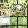 Diamond Painting Acrylic Rural Fields Window Hanging Pendant for Home Decor