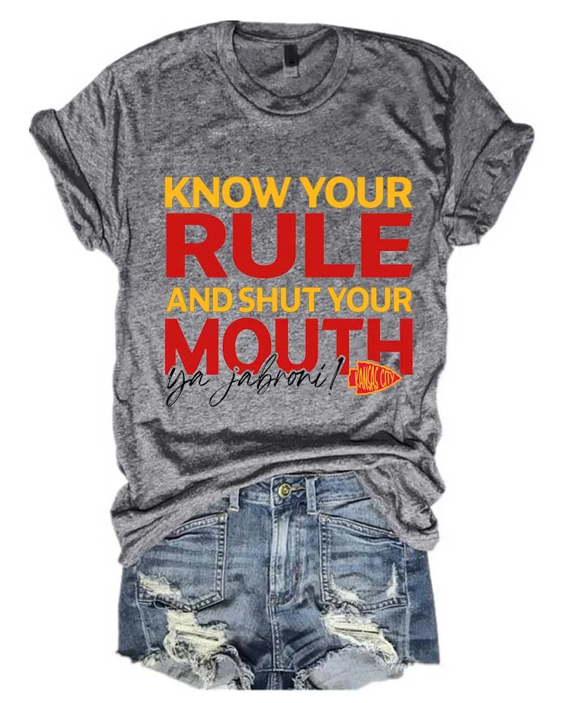 Know your Role and Shut your Mouth Graphic T-Shirt