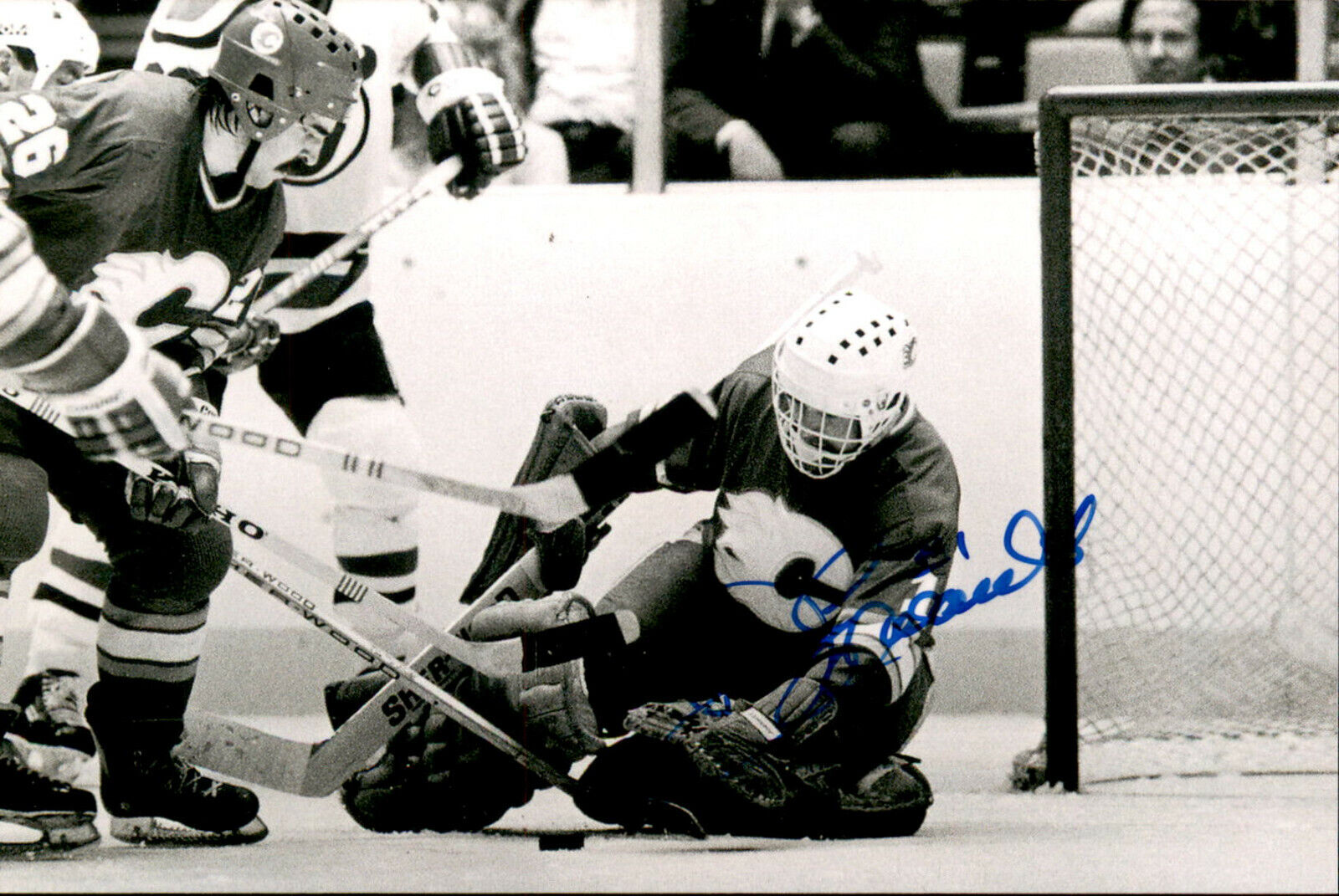 Don Edwards SIGNED autographed 4x6 Photo Poster painting CALGARY FLAMES