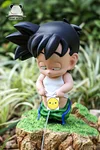 SD Scale Peeing Childhood Son Gohan - Dragon Ball Resin Statue - Emoji Studios [In Stock]