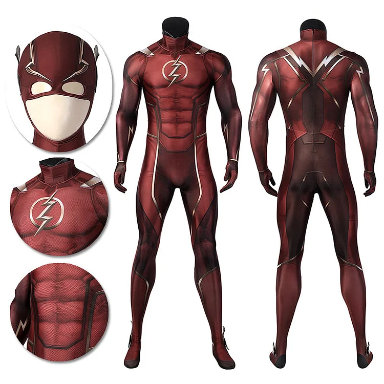 The Flash Cosplay Costumes Injustice 2 Spandex Printed Suits
