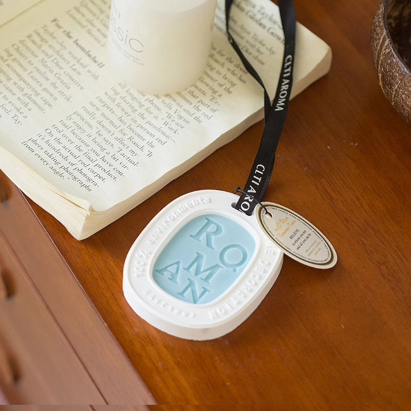 Aromatherapy Gypsum Wax Slice Home Wardrobe Aroma Solid Perfume Accompanying Gift Car Fragrance Pendant