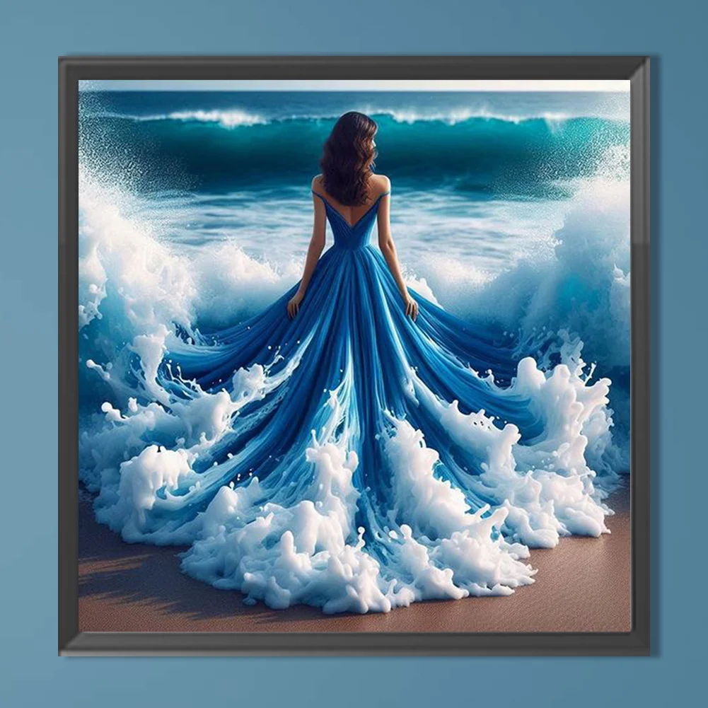 Diamond Painting - Full Round Drill - Waves Beauty(Canvas|40*40cm)