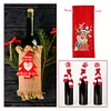 5D DIY Special Shaped Drill Diamond Painting Christmas Deer Wine Bottle Bags Covers Kits