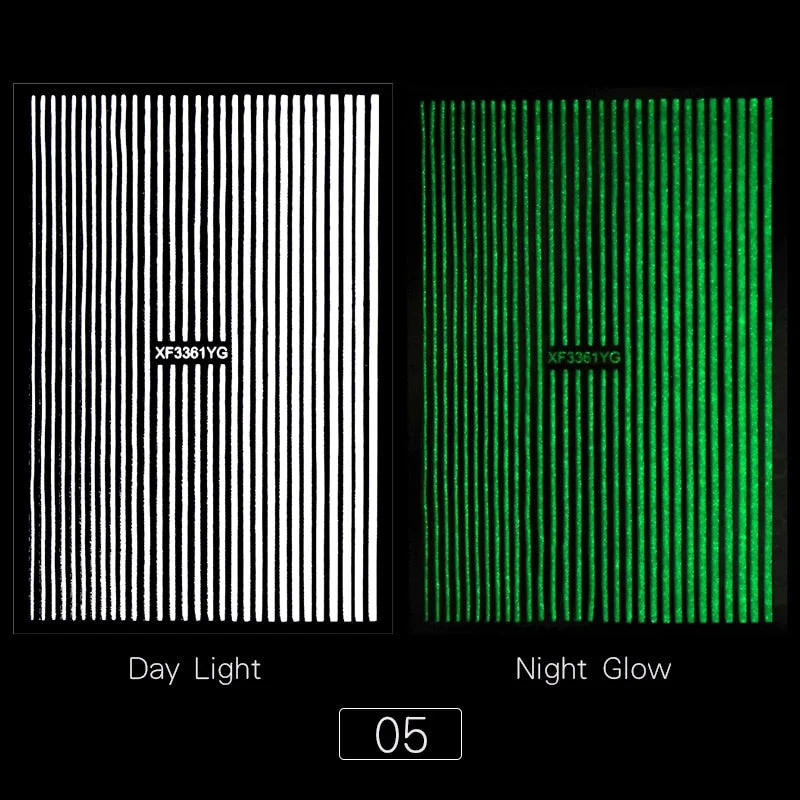 3D Luminous Nail Stickers Halloween Pumpkin Spider Star Moon Transfer Sliders  Winter Glow In The Dark Nail Art Decoration-Nail Inspo