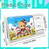 2027-2028 Two-Year Diamond Painting Calendar Kit, 13 Exquisite Multicolor Butterfly And Floral Illustrations, Large Size Desk Calendar, Mosaic Art Coil-Bound Desktop Planner