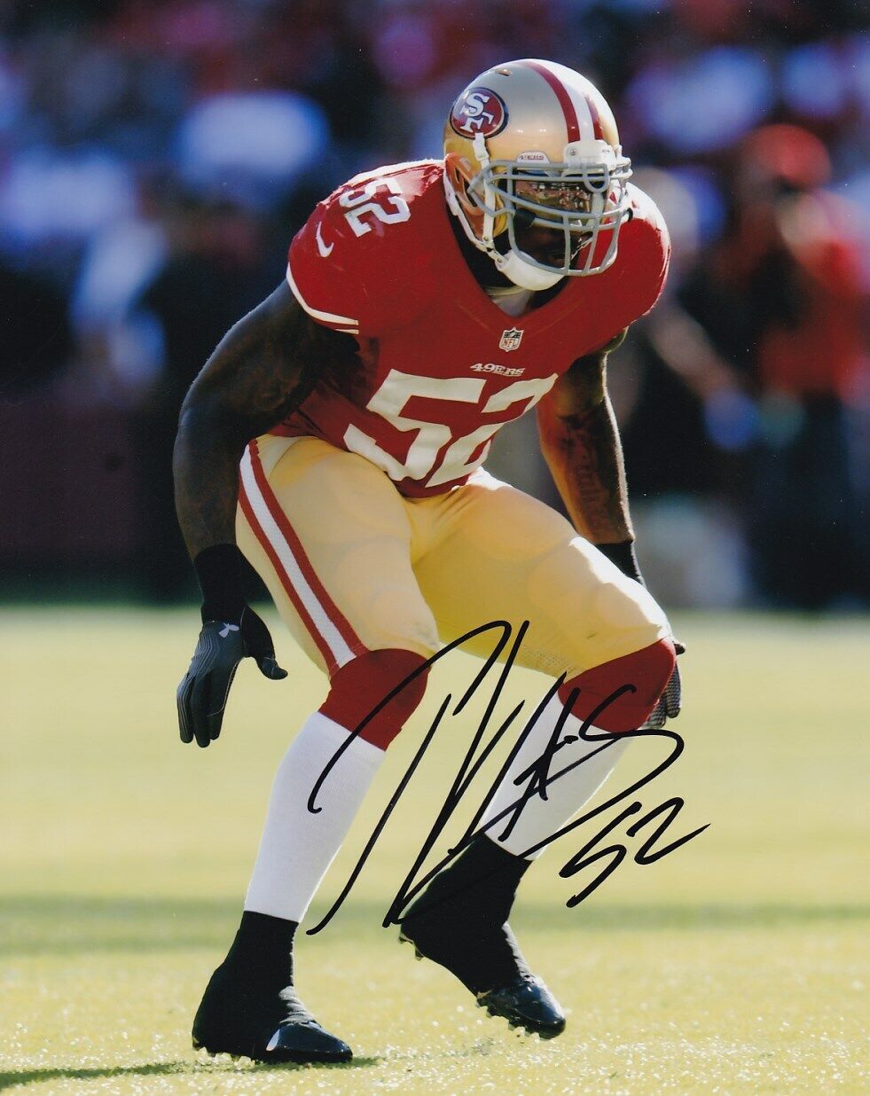 PATRICK WILLIS SIGNED AUTOGRAPH 8X10 Photo Poster painting SAN FRANCISCO 49ERS