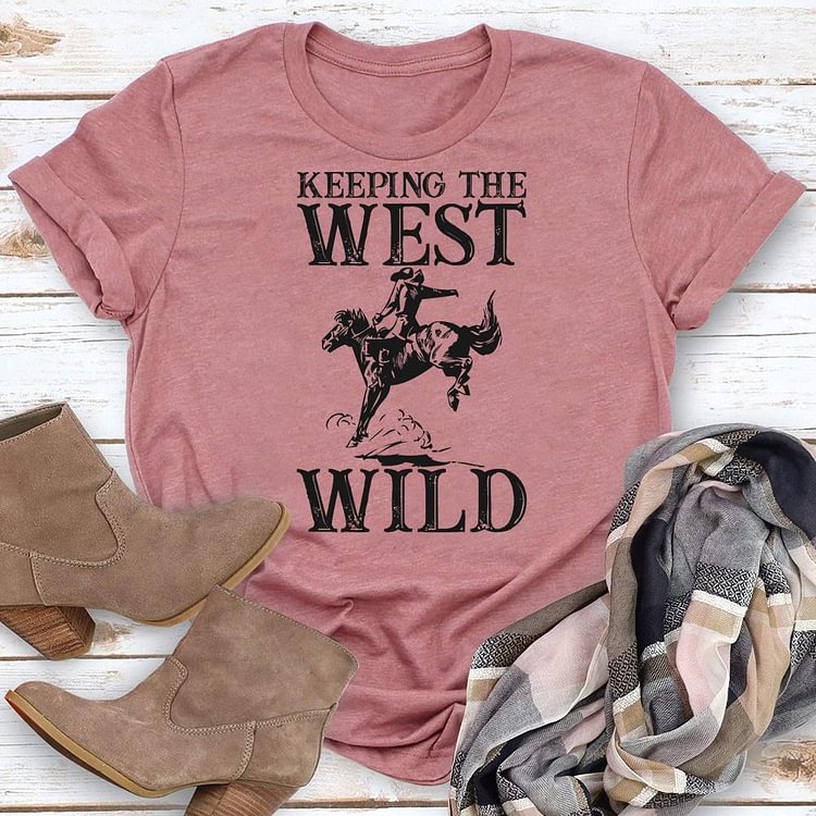 ANB - West wild Western style Retro Tee -06247