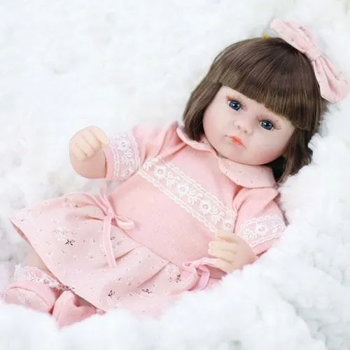 16" Cute Ella Reborn Baby Doll Girl - Cloth Body - Reborn Shoppe