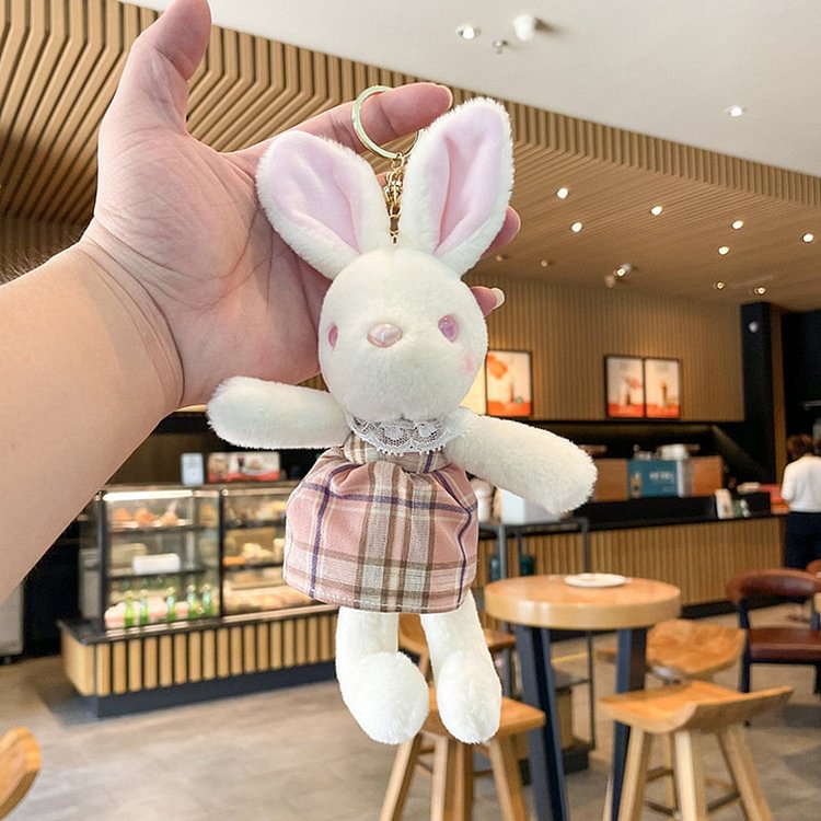 Kawaii Dressing Bunny Plushies Keychain