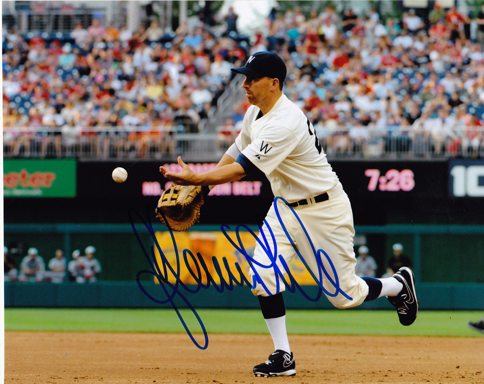 ADAM LAROCHE WASHINGTON NATIONALS ACTION SIGNED 8x10