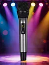 Wireless Microphone For Singing with Rechargeable Receiver Metal Cordless Handheld Mic for Home Karaoke Meeting Party Church Wedding KTV
