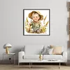 >SALE<Full Embroidery Eco-cotton Thread 18CT Printed Farm Baby Cross Stitch Kit25x25cm