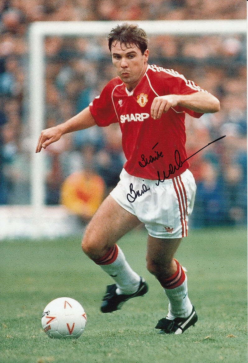 Manchester United Hand Signed Brian McClair Photo Poster painting 12x8 2.