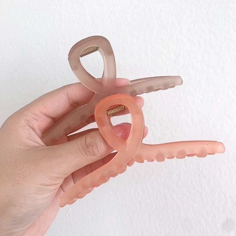 Grip Frosted New Hairpin Back Head Large Transparent Hair Claw Shark Clip Hairware Hairpin Hair Clip Female Summer