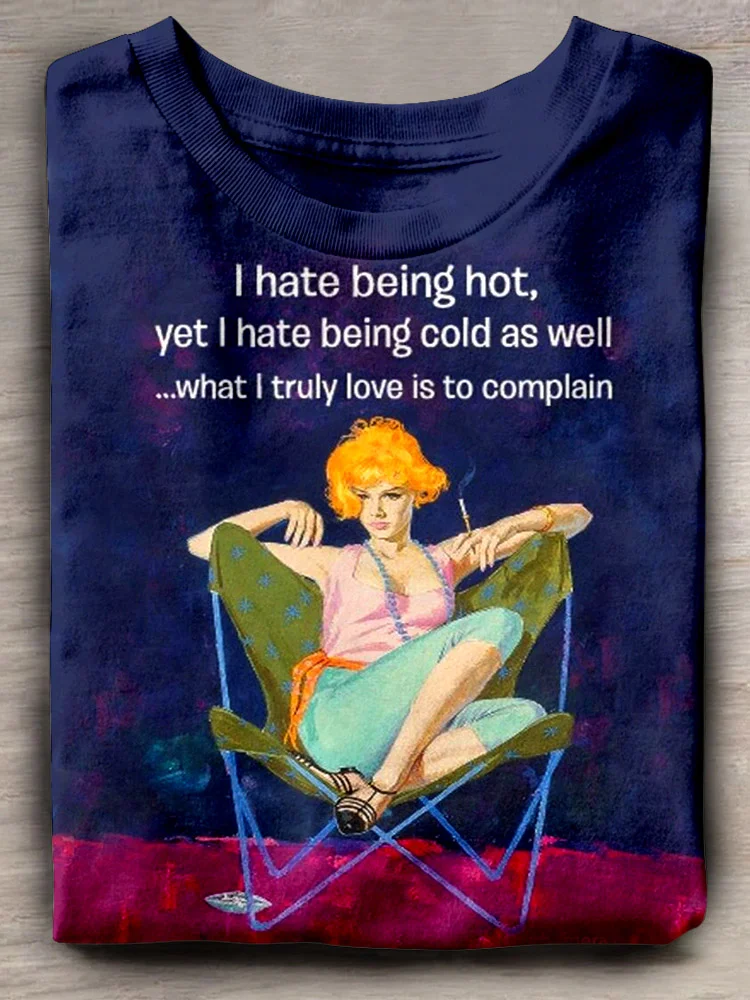 Teecade I Hate Being Hot T-shirt