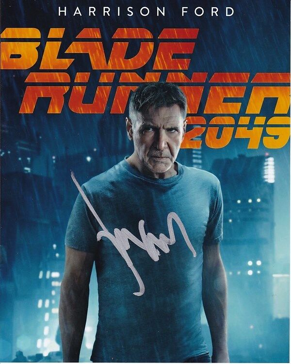 HARRISON FORD Signed Autographed BLADE RUNNER 2049 RICK DECKARD Photo Poster painting