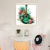 Guitar Flower-Partial 11CT Stamped Cross Stitch Bead Embroidery 36*36cm/14.17*14.17in tapestrymarket