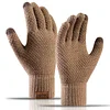 Men's Outdoor Fleece Warm Touch Screen Knit Gloves by Inlyline