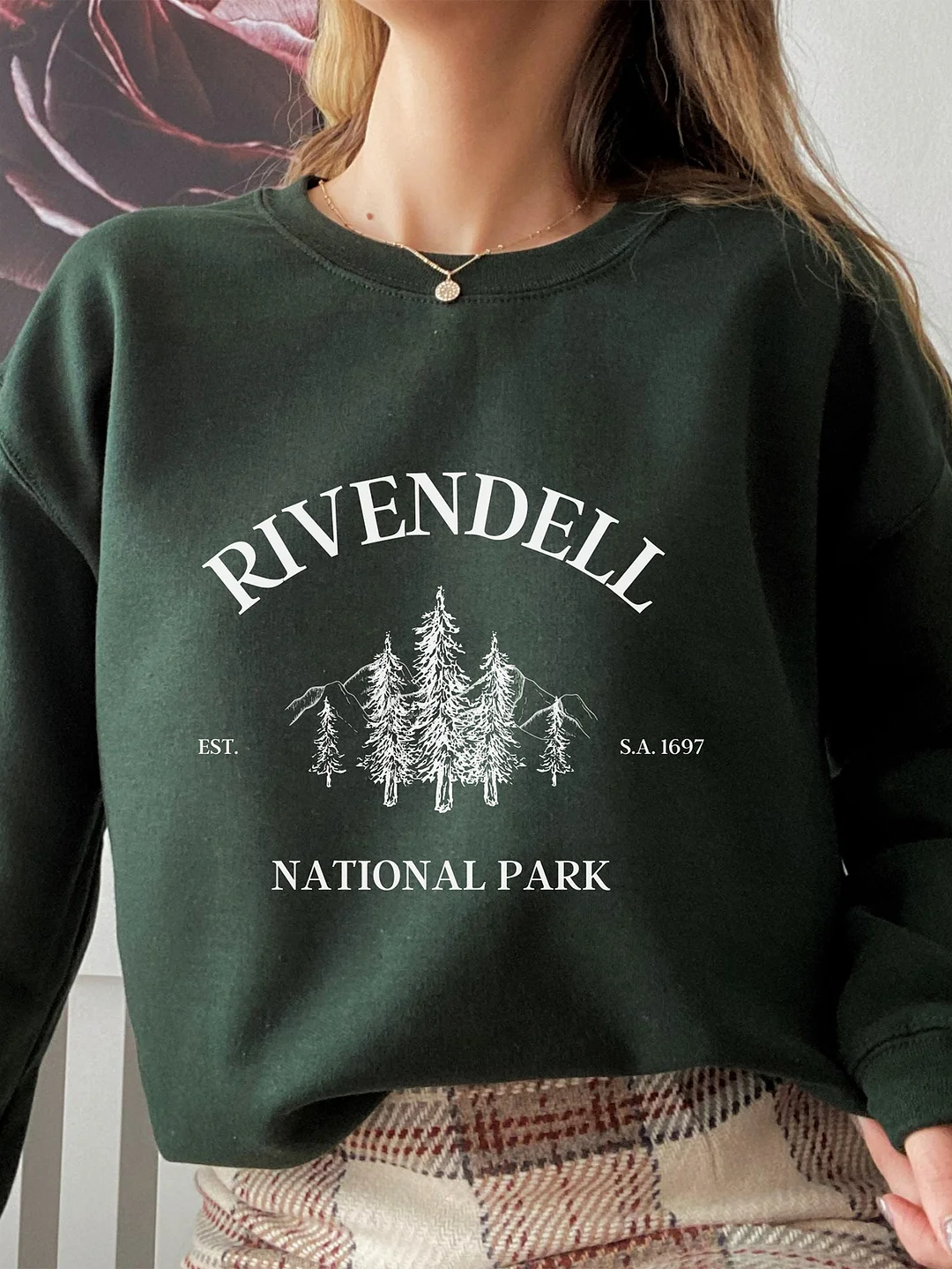 LOTR Sweatshirt. Rivendell Sweatshirt. National Park. Fellowship. JRR Tolkien / DarkAcademias /Darkacademias