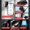 Smart fingerprint password double-opening glass door lock, U-shaped lock, sliding door long lock, shop lock type, outdoor U-shaped lock