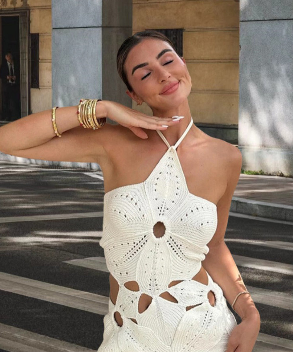 Crochet Cutout Dress