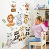 Cartoon Animal Self Adhesive Wall Sticker Home Kindergarten Decor