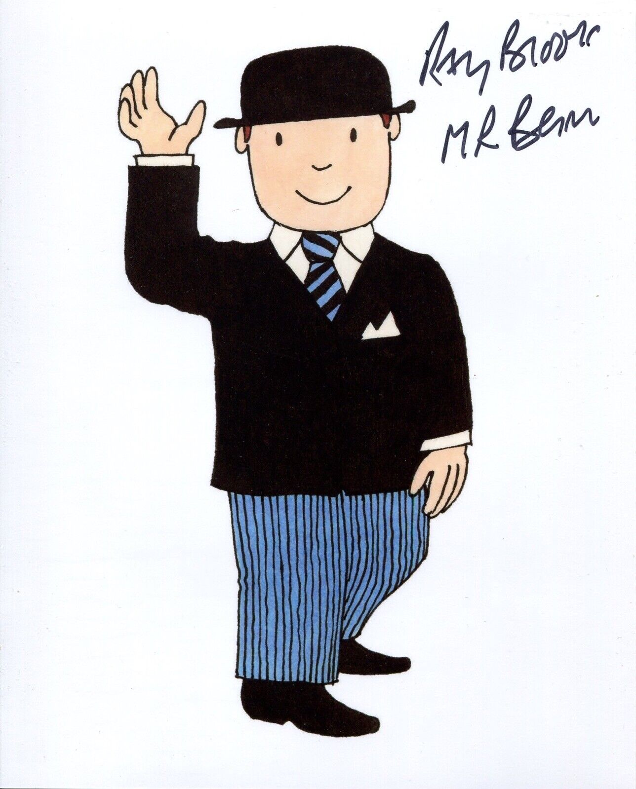 Children’s TV series MR BENN narrator Ray Brooks signed Photo Poster painting WITH PROOF!