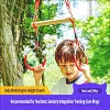 Outdoor Kids Climbing Rings Ladder, Preschool Vestibular Sensory Training Fitness Balance Equipment 