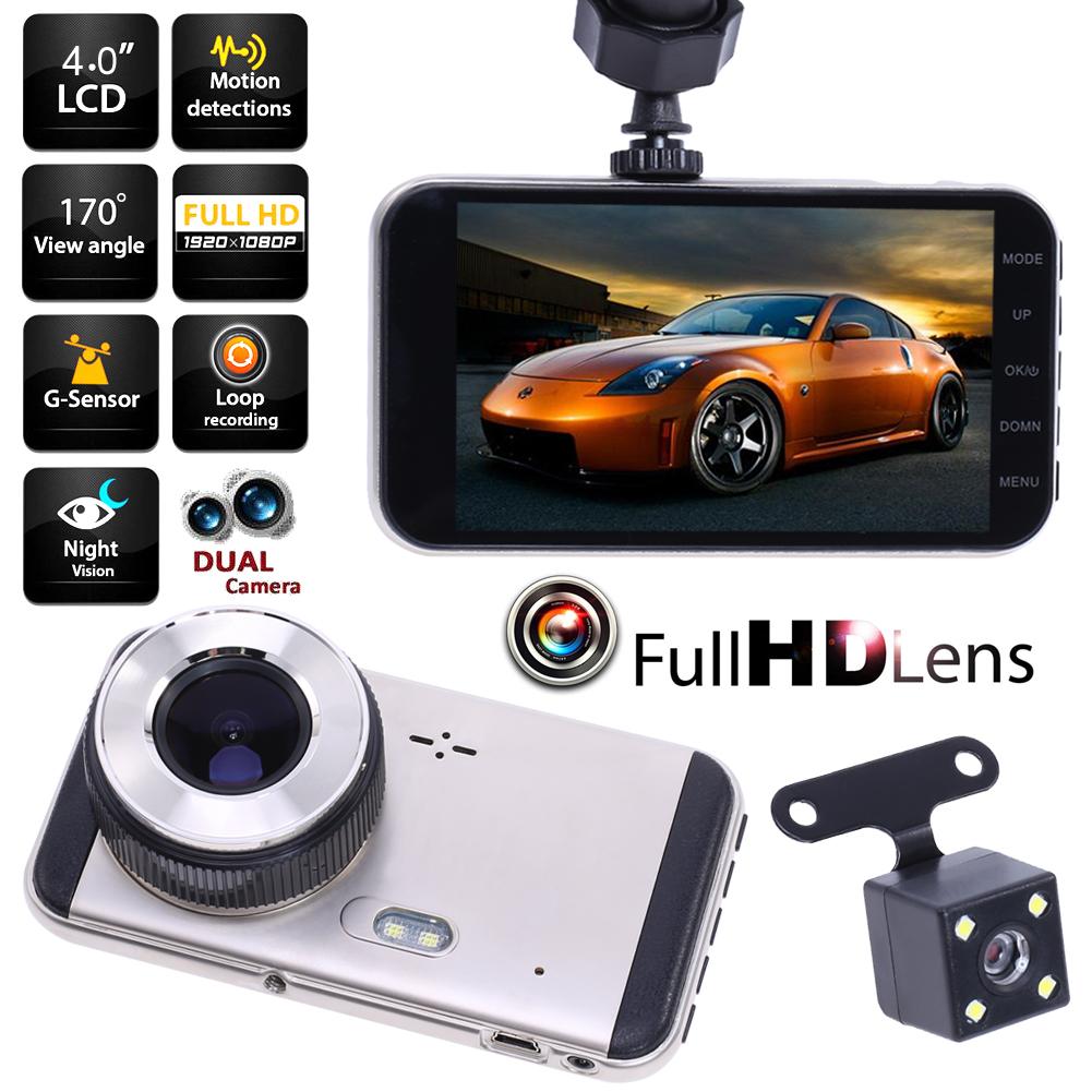 

1080P Car DVR Dual Lens Camera Video Recorder Rearview Dash Cam G-sensor, 501 Original