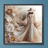 Elegante Dame - speziell geformte Diamond Painting - 30*30cm