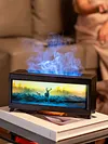 Fireplace Air Humidifier with Remote Control Essential Oil Diffuser (White EU)