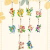 >SALE<10PCS Double Sided Special Shape Diamond Art Keyring (Flower Fairy)