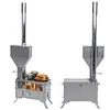[US Local Warehouse] Hot Tent Stove with Chimney Pipe Portable Camp Stove with Oven Burning Fireplace for Outdoor Heating & Cooking Ice Fishing Hunting (Conventional)