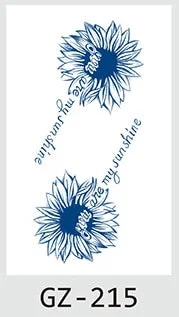 Drop Shipping Temporary Tattoo Stickers Sexy Flowers Juice Ink Lasting Girl Arm Neck Back Waist Buttocks Fake Tatoo Hot Sale DIY