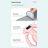Electric Body Fascia Ring Vibration Body Shaping Massager Rechargeable 4-Sided Massager Head Fascia Ring Multifunctional Handheld Muscle Fascias Gun Deep Tissue Massage Device