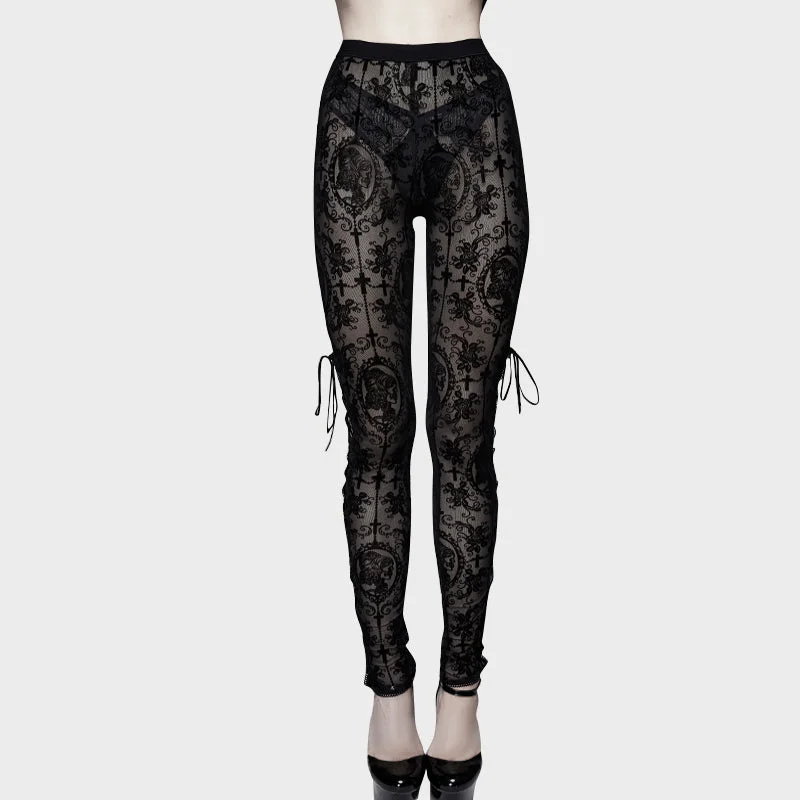 Get It Over With Lace Leggings