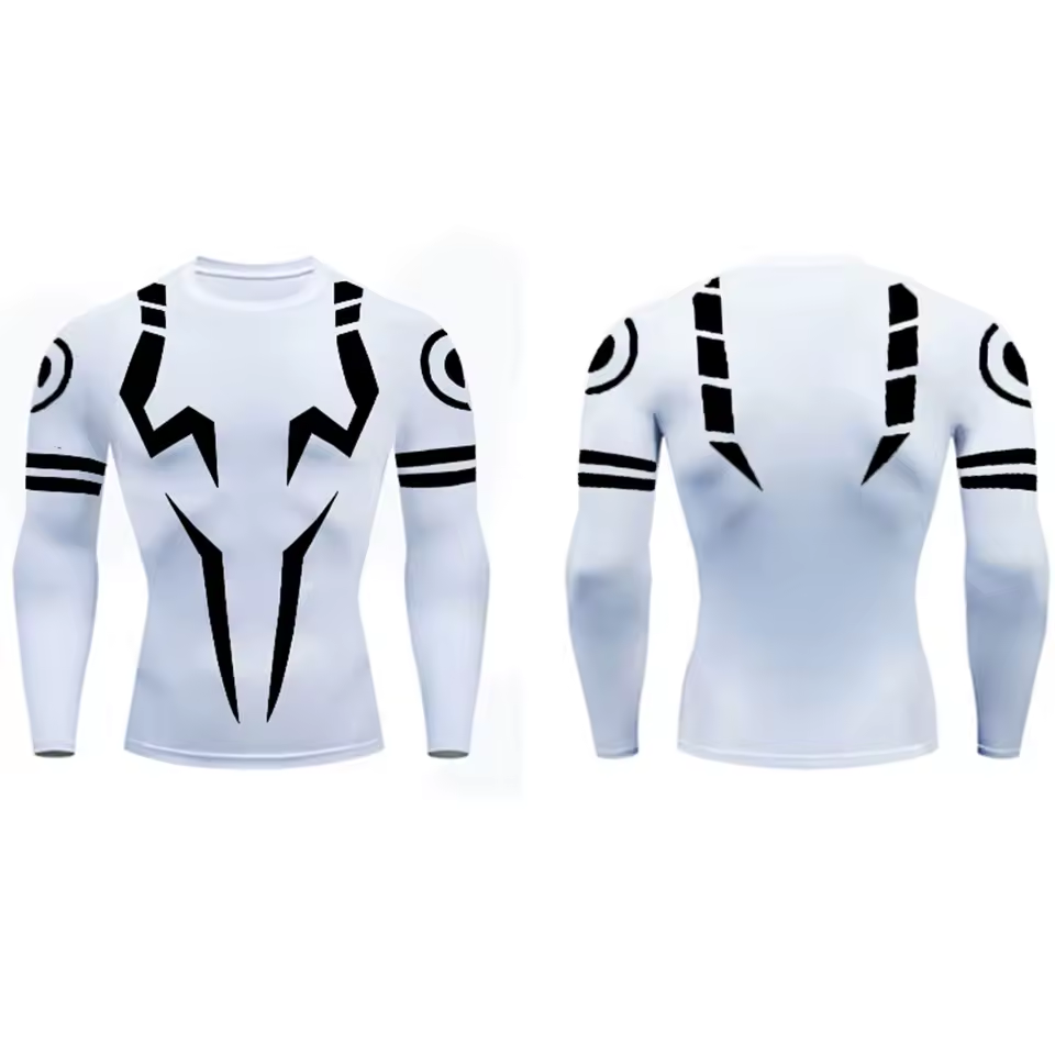 Tattoos Compression Long Sleeve |  Anime Gym Wear | Breathable Performance Shirt