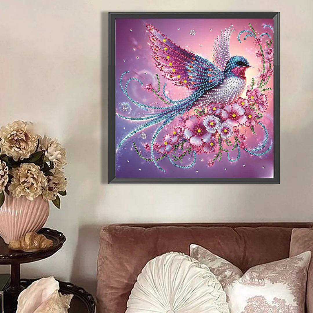 Bluebirds - Partial Special Shaped Drill Diamond Painting Kits (Canvas|30*30cm)