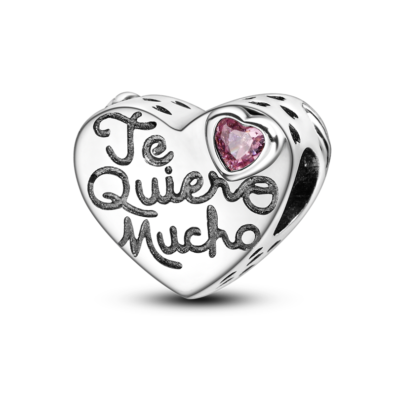 Genuine 925 Sterling Silver Guard of Heart Pendant Charm for Women Original Silver Bracelet or Necklace KTC425