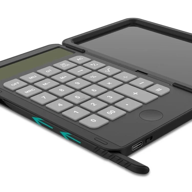 Calculator With Integrated Smart LCD Notepad