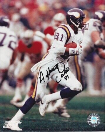 Anthony Carter Signed Autographed Minnesota Vikings 8x10 inch Photo Poster painting + RDM COA