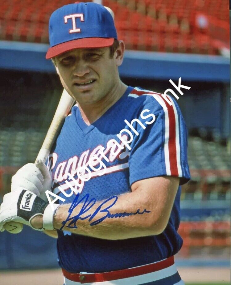 Glenn Brummer autographed 8x10 #2 Texas Rangers Cardinals Private Signing