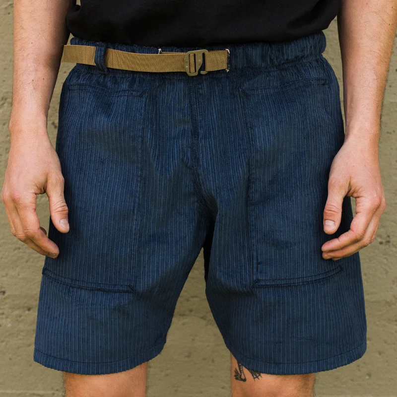 10oz Navy Corduroy Loose Shorts