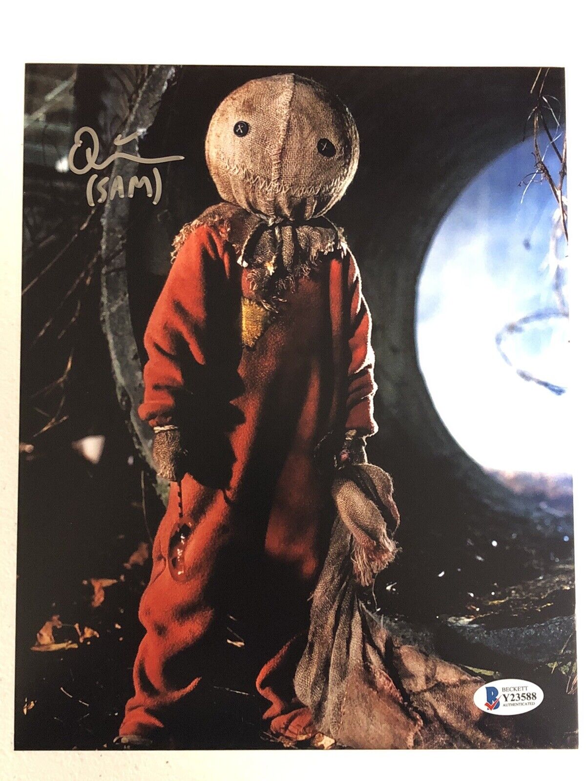 TRICK R TREAT SAM QUINN LORD SIGNED AUTOGRAPHED Photo Poster painting BECKETT COA # Y23588